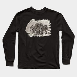 Baby Elephants Long Sleeve T-Shirt